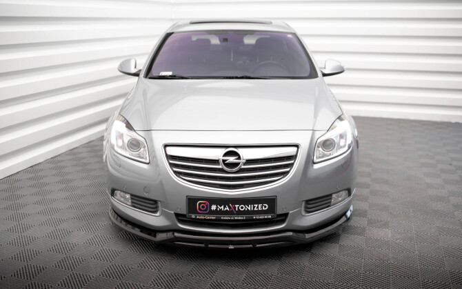 Cup Spoilerlippe Front Ansatz passend für Opel Insignia OPC-Line Mk1 schwarz Hochglanz