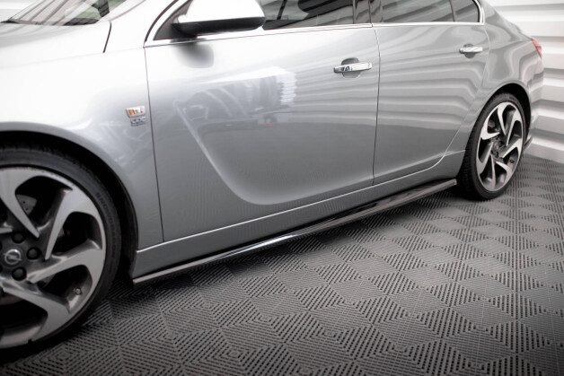 Seitenschweller Ansatz Cup Leisten passend für Opel Insignia OPC-Line Mk1 schwarz Hochglanz