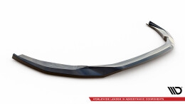 Cup Spoilerlippe Front Ansatz V.1 für Audi RS4 B9 Facelift schwarz Hochglanz