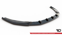 Cup Spoilerlippe Front Ansatz V.2 passend für Audi RS4 B9 Facelift schwarz Hochglanz