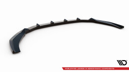 Cup Spoilerlippe Front Ansatz V.2 passend für Audi RS4 B9 Facelift schwarz Hochglanz