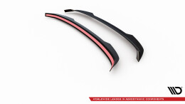 Heck Spoiler Aufsatz Abrisskante V.2 passend für BMW 1er E81 Facelift schwarz Hochglanz