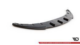 Cup Spoilerlippe Front Ansatz V.2 passend für BMW 1er E81 Facelift schwarz Hochglanz