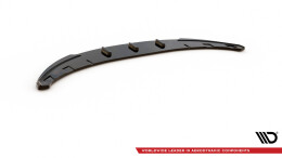 Cup Spoilerlippe Front Ansatz V.2 passend für BMW 1er E81 Facelift schwarz Hochglanz