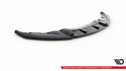 Cup Spoilerlippe Front Ansatz V.3 passend für BMW 1er E81 Facelift schwarz Hochglanz