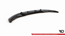Cup Spoilerlippe Front Ansatz V.3 passend für BMW 1er E81 Facelift schwarz Hochglanz