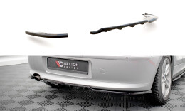 Mittlerer Cup Diffusor Heck Ansatz DTM Look passend für BMW 1er E81 Facelift schwarz Hochglanz