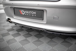 Mittlerer Cup Diffusor Heck Ansatz DTM Look passend für BMW 1er E81 Facelift schwarz Hochglanz