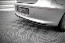 Mittlerer Cup Diffusor Heck Ansatz DTM Look passend für BMW 1er E81 Facelift schwarz Hochglanz