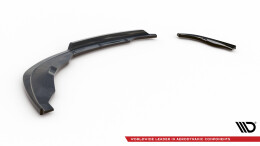 Mittlerer Cup Diffusor Heck Ansatz DTM Look passend für BMW 1er E81 Facelift schwarz Hochglanz