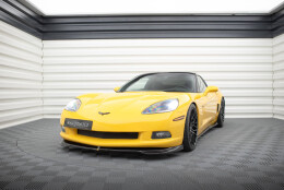 Cup Spoilerlippe Front Ansatz passend für Chevrolet Corvette C6 schwarz Hochglanz