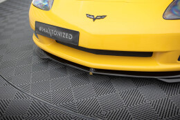 Cup Spoilerlippe Front Ansatz passend für Chevrolet Corvette C6 schwarz Hochglanz
