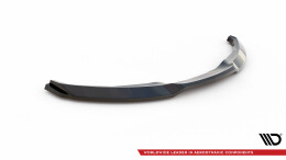 Cup Spoilerlippe Front Ansatz V.1 für BMW 1er M-Paket E87 / E81 FL schwarz Hochglanz