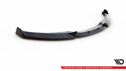 Cup Spoilerlippe Front Ansatz V.2 passend für BMW 1er M-Paket E87 / E81 Facelift schwarz Hochglanz