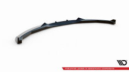 Cup Spoilerlippe Front Ansatz V.2 passend für BMW 1er M-Paket E87 / E81 Facelift schwarz Hochglanz
