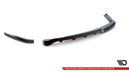 Mittlerer Cup Diffusor Heck Ansatz DTM Look passend für BMW 1er M-Paket E87 Facelift schwarz Hochglanz