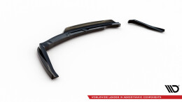 Mittlerer Cup Diffusor Heck Ansatz DTM Look passend für BMW 1er M-Paket E87 Facelift schwarz Hochglanz