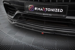 Cup Spoilerlippe Front Ansatz passend für Mercedes-AMG GLC 63 SUV / Coupe X253 / C253 schwarz Hochglanz