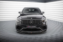 Street+ Spoilerlippe Front Ansatz passend für Mercedes-AMG GLC 63 SUV / Coupe X253 / C253 schwarz Hochglanz