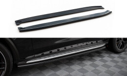 Seitenschweller Ansatz Cup Leisten für Mercedes-AMG GLC 63 SUV / Coupe X253 / C253  schwarz Hochglanz