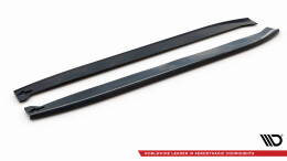Seitenschweller Ansatz Cup Leisten für Mercedes-AMG GLC 63 SUV / Coupe X253 / C253  schwarz Hochglanz