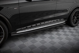 Seitenschweller Ansatz Cup Leisten passend für Mercedes-AMG GLC 63 SUV / Coupe X253 / C253 schwarz Hochglanz