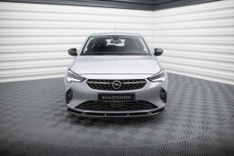 Cup Spoilerlippe Front Ansatz V.1 passend für Opel Corsa F ( Mk6) schwarz Hochglanz