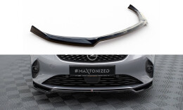 Cup Spoilerlippe Front Ansatz V.2 passend für Opel Corsa F ( Mk6) schwarz Hochglanz