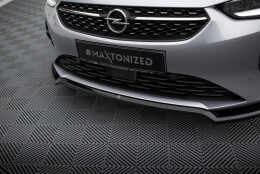 Cup Spoilerlippe Front Ansatz V.2 passend für Opel Corsa F ( Mk6) schwarz Hochglanz