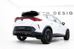 Unterer Heck Spoiler Aufsatz Abrisskante 3D passend für Cupra Formentor Mk1 Facelift schwarz Hochglanz