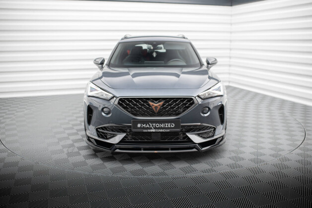 Cup Spoilerlippe Front Ansatz V.4 passend für Cupra Formentor Mk1 schwarz Hochglanz