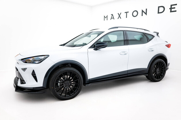 Seitenschweller Ansatz Cup Leisten V.2 passend für Cupra Formentor Mk1 Facelift schwarz Hochglanz