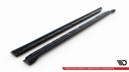 Seitenschweller Ansatz Cup Leisten V.2 passend für Cupra Formentor Mk1 Facelift schwarz Hochglanz