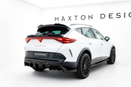 Heck Ansatz Flaps Diffusor V.4 passend für Cupra Formentor Mk1 Facelift schwarz Hochglanz