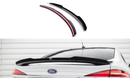 Heck Spoiler Aufsatz Abrisskante für Ford Mondeo Sport Mk5 Facelift / Fusion Sport Mk2 Facelift schwarz Hochglanz