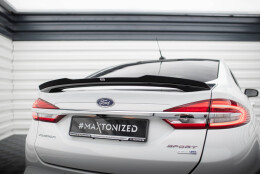 Heck Spoiler Aufsatz Abrisskante passend für Ford Mondeo Sport Mk5 Facelift / Fusion Sport Mk2 Facelift schwarz Hochglanz