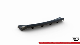Mittlerer Cup Diffusor Heck Ansatz DTM Look passend für Ford Mondeo Sport Mk5 Facelift / Fusion Sport Mk2 Facelift schwarz Hochglanz