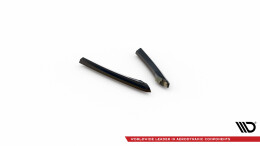 Heck Ansatz Flaps Diffusor passend für Ford Mondeo Sport Mk5 Facelift / Fusion Sport Mk2 Facelift schwarz Hochglanz