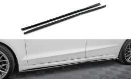 Seitenschweller Ansatz Cup Leisten passend für Ford Mondeo Sport Mk5 Facelift / Fusion Sport Mk2 Facelift schwarz Hochglanz