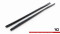 Seitenschweller Ansatz Cup Leisten passend für Ford Mondeo Sport Mk5 Facelift / Fusion Sport Mk2 Facelift schwarz Hochglanz