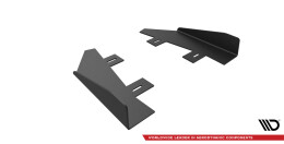 Hintere Seiten Flaps für Ford Mondeo Sport Mk5 Facelift / Fusion Sport Mk2 Facelift schwarz Hochglanz