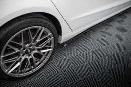 Seitenschweller Flaps für Ford Mondeo Sport Mk5 Facelift / Fusion Sport Mk2 Facelift schwarz Hochglanz