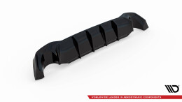 Heck Ansatz Diffusor V.2 passend für Ford Focus Kombi ST Mk4 schwarz Hochglanz