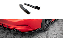 Heck Ansatz Flaps Diffusor V.6 passend für Ford Focus Kombi ST Mk4 schwarz Hochglanz