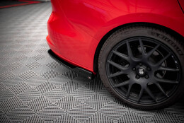 Street+ Heck Ansatz Flaps V.6 passend für Ford Focus Kombi ST Mk4 schwarz Hochglanz