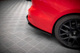 Heck Ansatz Flaps Diffusor V.7 passend für Ford Focus Kombi ST Mk4 schwarz Hochglanz