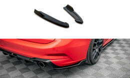 Heck Ansatz Flaps Diffusor V.8 passend für Ford Focus Kombi ST Mk4 schwarz Hochglanz