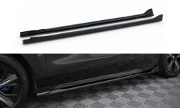 Seitenschweller Ansatz Cup Leisten für BMW iX M-Paket i20 schwarz Hochglanz