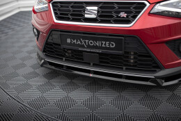 Cup Spoilerlippe Front Ansatz passend für Seat Arona FR Mk1 schwarz Hochglanz