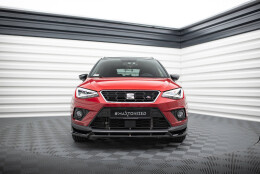 Street+ Spoilerlippe Front Ansatz passend für Seat Arona FR Mk1 schwarz Hochglanz